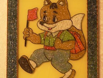 Картины из стекла