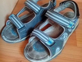 сандали Леопард, 36 размер, по стельке 22-22,5 см.