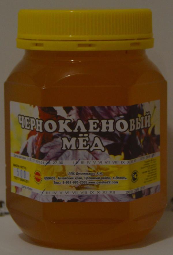 Мед чернокленовый фото